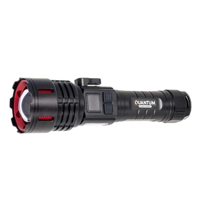Фото Фонарь ручной LED Quantum Stream QM-FL1036 10W LED zoom +3WCOB Type-C/Power Bank - Магазин MASMART