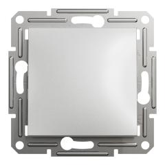 Фото Выключатель одноклавишный Schneider Asfora алюминий  - Магазин MASMART