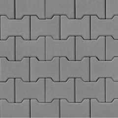 Фото Тротуарная плитка Brukland Тавр (серый) 80 мм  - Магазин MASMART