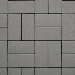 Фото Плитка тротуарная Brukland Кирпич (серый) 80 мм  - Магазин MASMART