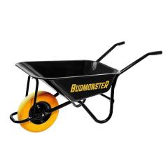 Фото Тачка строительная BudMonster 1-колесная куз.черный 85 л,...  - Магазин MASMART