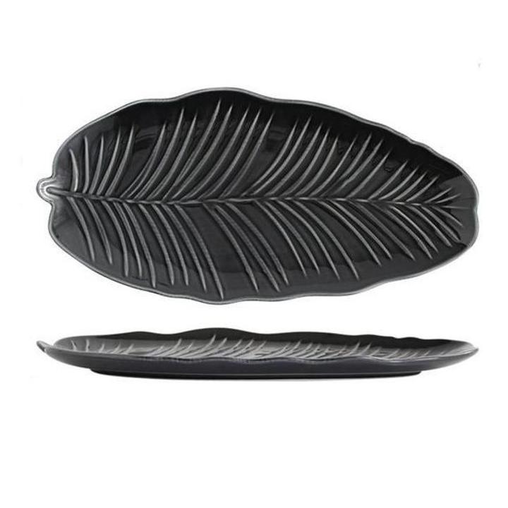 Фото Блюдо Limited Edition Leaf Black 30x16,8 см - Магазин MASMART