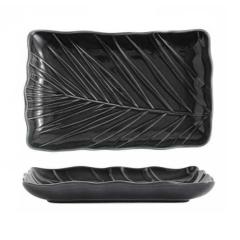 Фото Блюдо Limited Edition Leaf Black 24,5х17 см  - Магазин MASMART