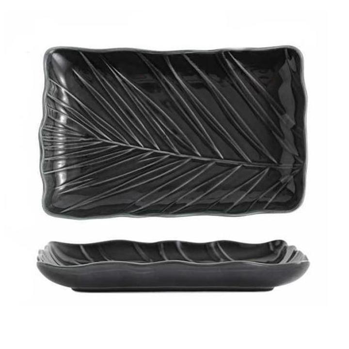 Фото Блюдо Limited Edition Leaf Black 24,5х17 см - Магазин MASMART