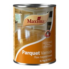 Фото Лак паркетний Maxima напівматовий 0,75 л  - Магазин MASMART