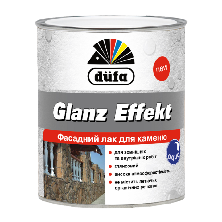Фото Лак фасадний для каменю Dufa Glanz Effekt 2,5 л - Магазин MASMART