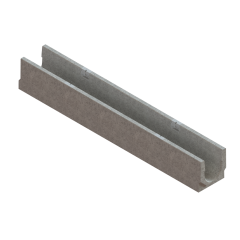 Фото Лоток водоотводный бетонный Base DN100 H125 C250 с...  - Магазин MASMART