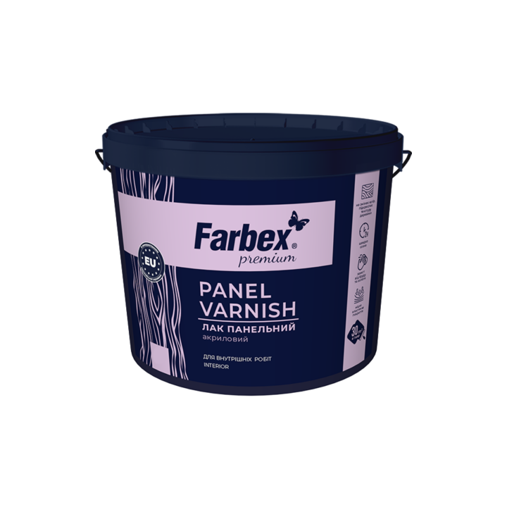 Фото Лак панельный Farbex Panel Varnish глянцевый 3,0 кг - Магазин MASMART