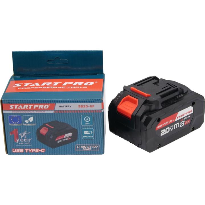 Фото Аккумуляторная батарея Start Pro SB20-8F 20V 8000mAh - Магазин MASMART