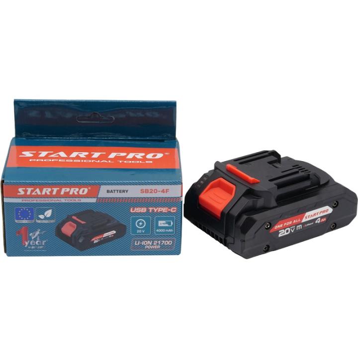Фото Аккумуляторная батарея Start Pro SB20-4F 20V 4000mAh - Магазин MASMART