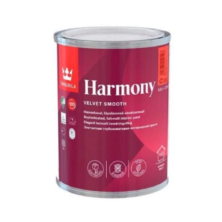 Фото Фарба TIKKURILA Harmony (база А) 0,9 л акрилова глибокий мат для внутрішніх робіт - Магазин MASMART