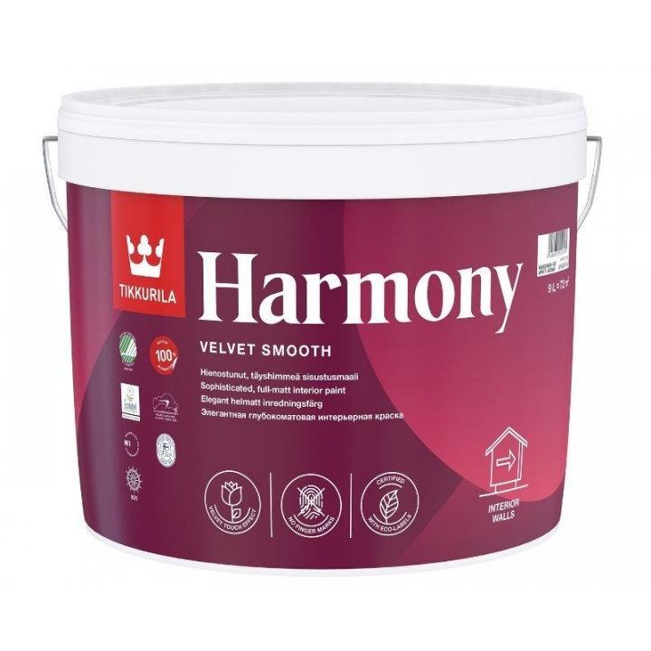 Фото Краска TIKKURILA Harmony (база А) 9 л акриловая глубокий мат для внутренних работ - Магазин MASMART