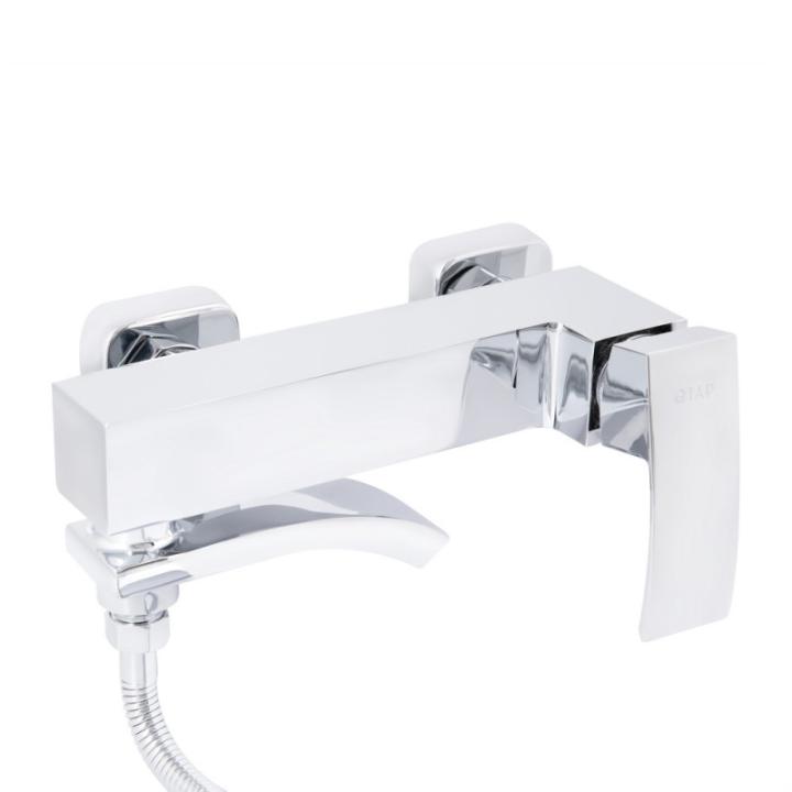 Фото Змішувач для ванни Qtap Swan Cascada (з душовим гарнітуром) QTSWA260CRM45565  - Магазин MASMART