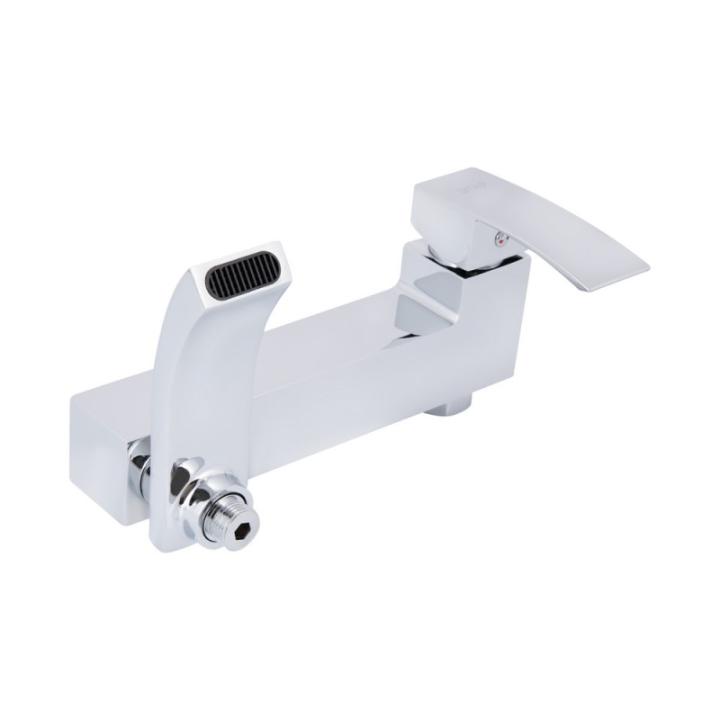 Фото Змішувач для ванни Qtap Swan Cascada (з душовим гарнітуром) QTSWA260CRM45565  - Магазин MASMART
