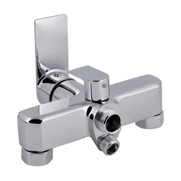 Фото Смеситель для ванной Qtap Aries (с душевым гарнитуром) QTARI2601CRM45558  - Магазин MASMART