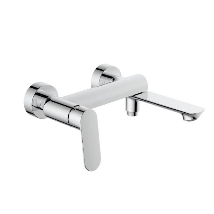 Фото Смеситель для ванны Qtap Evia (с душевым гарнитуром) QTEVI260CRM47578  - Магазин MASMART