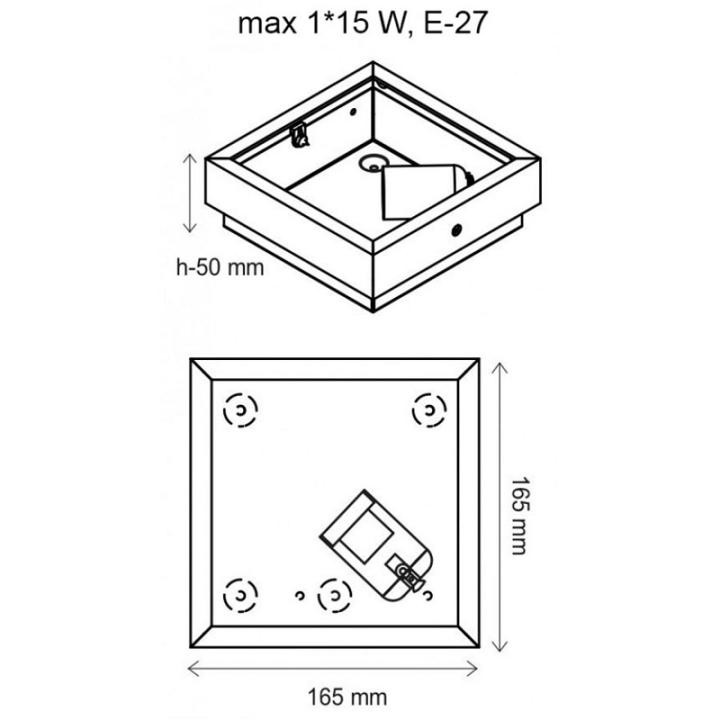 Фото Светильник Vesta Light Photo Frame 66182 Graphite  - Магазин MASMART