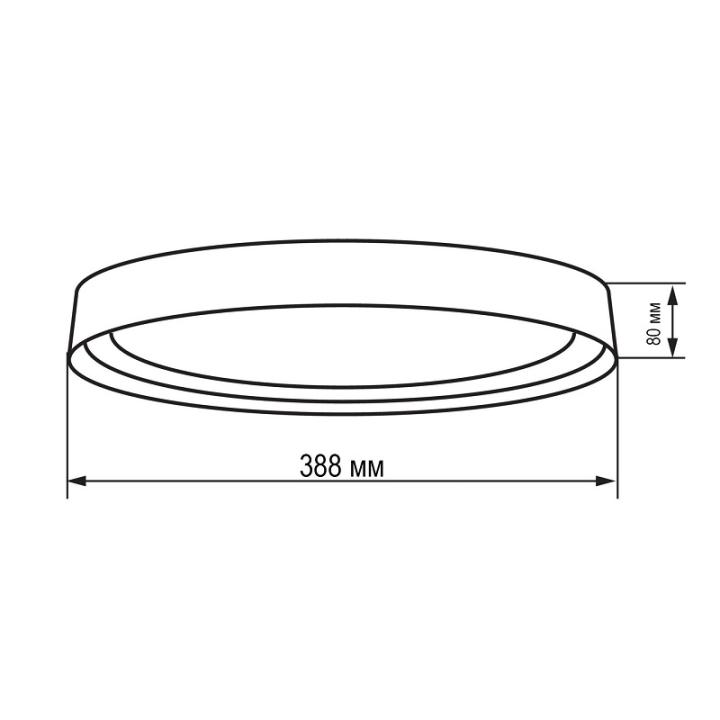 Фото Светильник LED ETRON MODERN 1-ESP-2003 45W Black&White с пультом ДУ  - Магазин MASMART