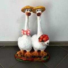 Фото Фигура садовая Два гуся 55 см (951)  - Магазин MASMART