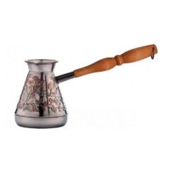 Фото Турка мідна S&T Троянда 50091 чорний нікель 300 мл  - Магазин MASMART