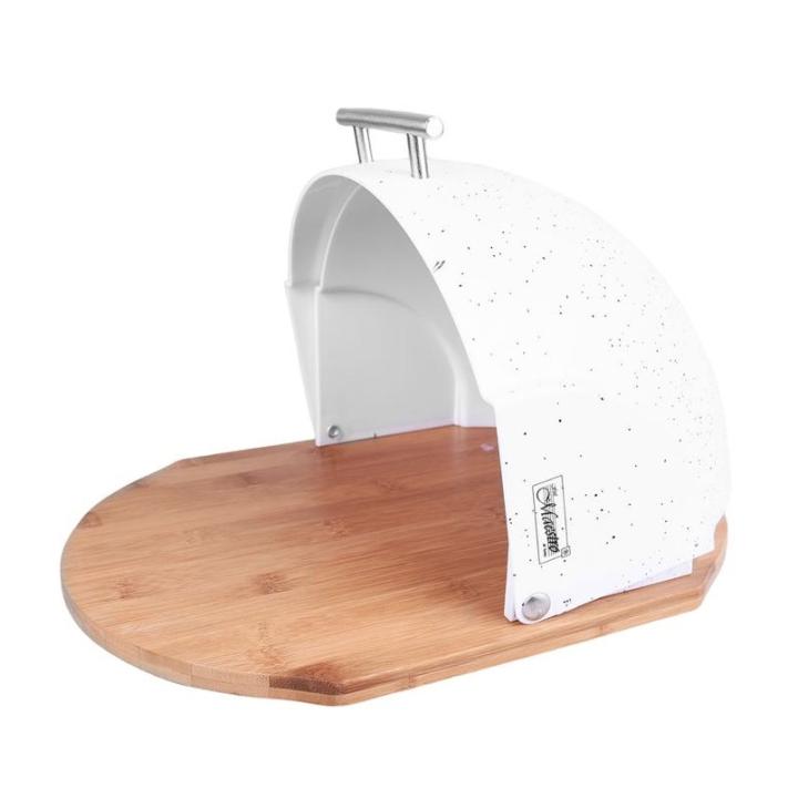 Фото Хлібниця Maestro 37,5x27,5x21,0 см MR-1678G-WHITE  - Магазин MASMART