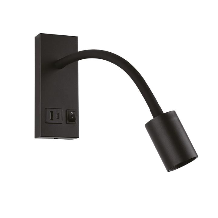 Фото Світильник бра LED Violux SNAKE USB+Type-C 5W 4200K 552101 - Магазин MASMART