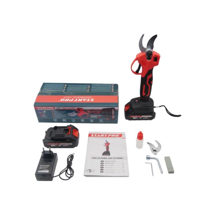 Фото Акумуляторний секатор Start Pro SAP-21/28BM BRUSHLESS  - Магазин MASMART