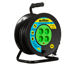 Фото Удлинитель на катушке Svittex 4 гнезда (провод 2х2,5) 30...  - Магазин MASMART