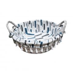 Фото Кошик плетений круглий з ручками Graphics 29х10/16см FB-56  - Магазин MASMART