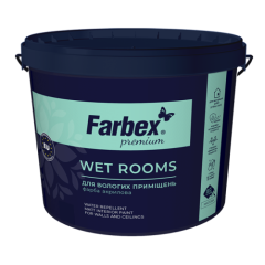 Фото Фарба акрилова для вологих приміщень Farbex Wet Rooms 1,4кг  - Магазин MASMART