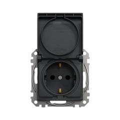 Фото Розетка одинарна Schneider Sedna Design зі шторками та...  - Магазин MASMART