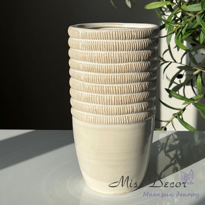 Фото Ваза керамічна Miss Decor D-6340 27см - Магазин MASMART