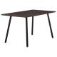 Фото Обеденный стол Sheffield черный/МДФ темно-коричневый  - Магазин MASMART