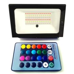 Фото Прожектор LED 50W RGB+пульт IP65 LEMANSO LMP76  - Магазин MASMART