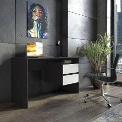 Фото Стол компьютерный Moreli ST-0006 на 2 ящика Венге/Белый  - Магазин MASMART