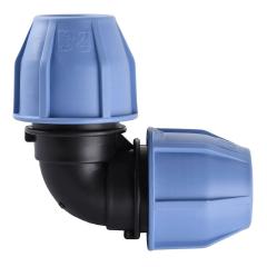 Фото Коліно ПЕ Ø32х90° затискне  - Магазин MASMART