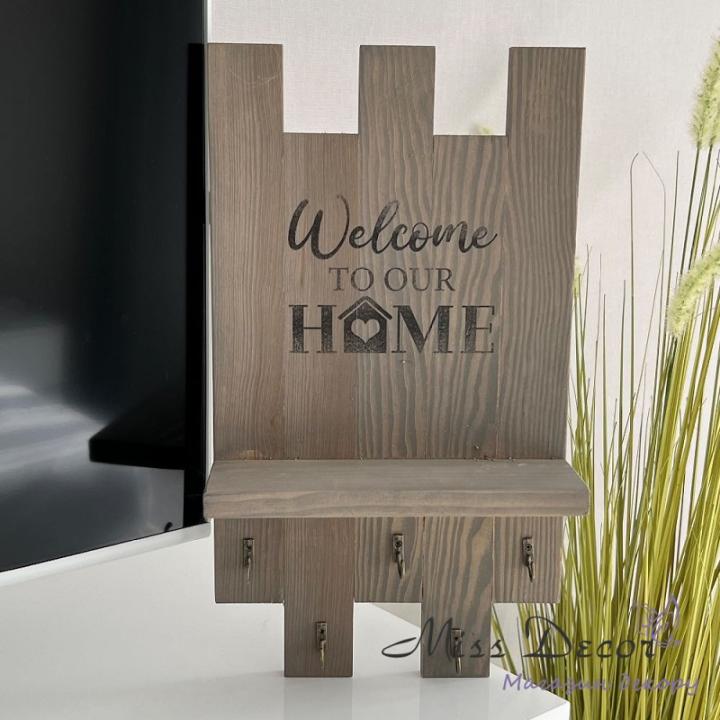 Фото Ключниця Miss Decor Welcome to our Home D-51107 - Магазин MASMART