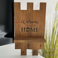 Фото Ключница Miss Decor Welcome to our Home D-51108  - Магазин MASMART