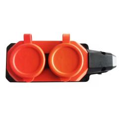 Фото Колодка MARSO з заземленням 2 гнізда 16А в гумовому...  - Магазин MASMART