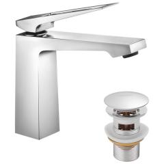 Фото Змішувач для умивальника Kroner Ersel - С0110BV з донним...  - Магазин MASMART