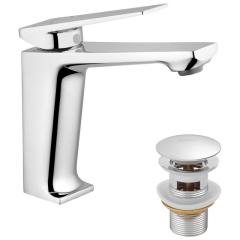 Фото Смеситель для умывальника Kroner Ersel-С0111BV с донным...  - Магазин MASMART