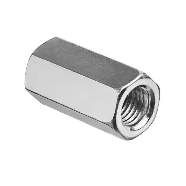 Фото Гайка оцинкованная соединительная M 6х10х18 DIN6334 (125W) - Магазин MASMART