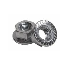 Фото Гайка оцинкована зубчата з фланцем М12 DIN6923 (126/2)  - Магазин MASMART