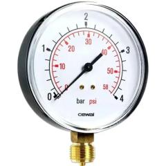 Фото Манометр радіальний Cewal 91441211 1/8" 40 мм 0-4 bar  - Магазин MASMART
