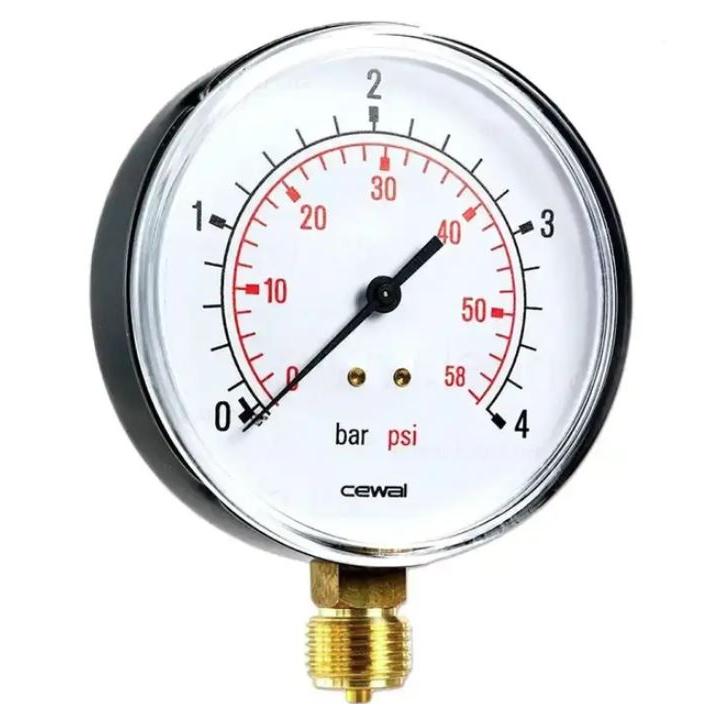 Фото Манометр радіальний Cewal 91441211 1/8" 40 мм 0-4 bar - Магазин MASMART