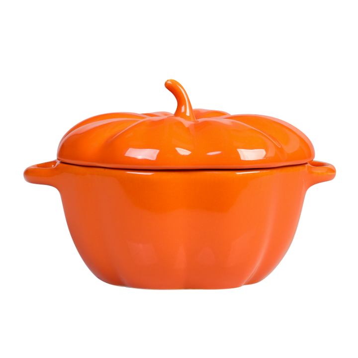 Фото Каструля з кришкою для запікання LED PUMPKIN 20,5х13см 750мл - Магазин MASMART