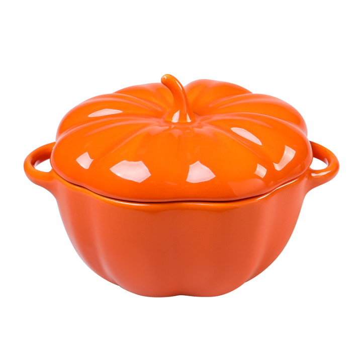 Фото Каструля з кришкою для запікання LED PUMPKIN 20,5х13см 750мл  - Магазин MASMART