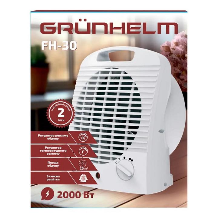Фото Тепловентилятор электрический Grunhelm FH-30 2000Вт  - Магазин MASMART