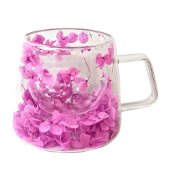 Фото Набір чашок Фіолетове диво з подвійним дном VITTORA 2 шт...  - Магазин MASMART