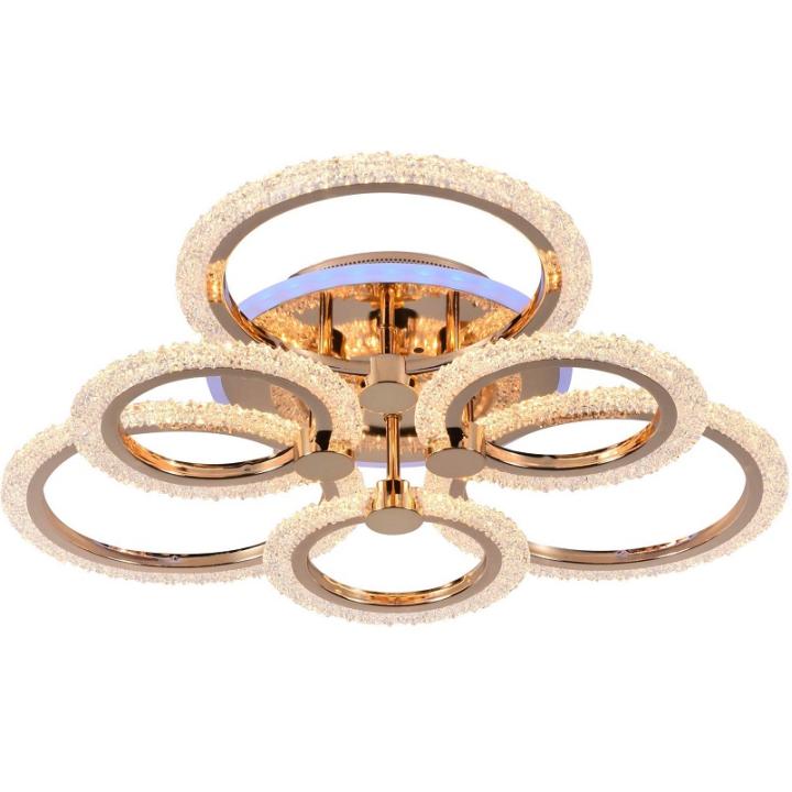 Фото Люстра LED акриловая Sirius LI8879/3+3A FGB/RGB 108+8W+пульт - Магазин MASMART